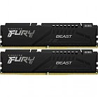 Модуль памяти для компьютера DDR5 32GB (2x16GB) 6000 MHz Fury Beast Black Kingston Fury (ex.HyperX) (KF560C36BBE2K2-32)