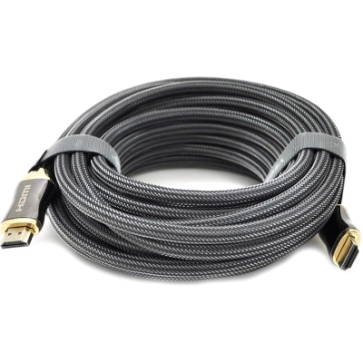 Кабель мультимедийный HDMI to HDMI 10.0m v2,0, OD-8.0mm 2K * 4K VEGGIEG (YT-HDMI(M)/(M)HX-10) (U0974616)