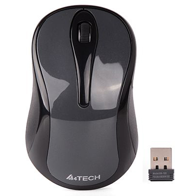 Мышка A4Tech G3-280NS Silent Wireless Glossy Grey (G3-280NS Glossy Grey) (U0799944)