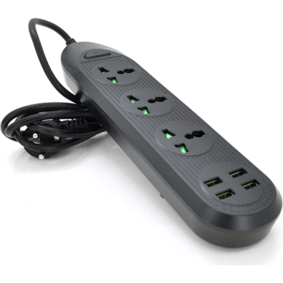 Сетевой фильтр питания Voltronic TВ-Т16mini, 3роз, 4*USB Black (ТВ-Т16mini-Black) (U0846179)