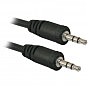 Кабель мультимедийный Jack 3.5mm male/Jack 3.5mm male 1.5m JACK01-05 Defender (87510) (U0315140)