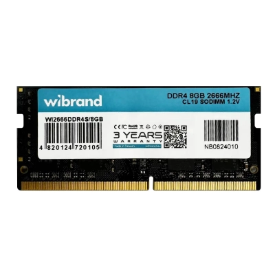 Модуль пам'яті для ноутбука SoDIMM DDR4 8GB 2666 MHz Wibrand (WI2666DDR4S/8GB) (U0982490)