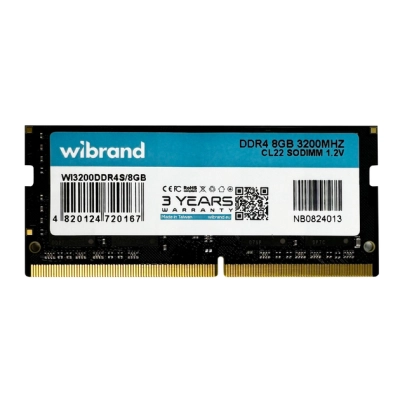Модуль памяти для ноутбука SoDIMM DDR4 8GB 3200 MHz Wibrand (WI3200DDR4S/8GB) (U0982492)