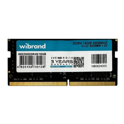 Модуль памяти для ноутбука SoDIMM DDR4 16GB 3200 MHz Wibrand (WI3200DDR4S/16GB) (U0982493)