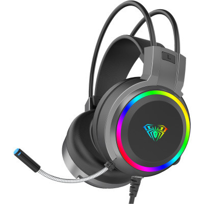 Навушники Aula S608 Wired Gaming Headset 3.5mm*2 + USB Black (6948391235509) (U0915648)
