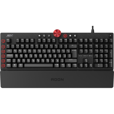 Клавиатура AOC AGK700 RGB Cherry MX Red USB Black (AGK700DR2R) (U0948897)