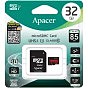 Карта памяти Apacer 32GB microSDHC class 10 UHS-I U1 (R85 MB/s) (AP32GMCSH10U5-R) (U0259609)