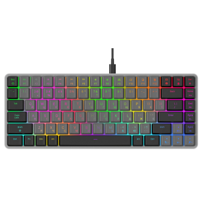 Клавиатура GamePro MK141R Red Swich Low Profile RGB USB Dark Gray (MK141R) (U0968322)