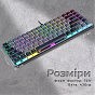 Клавиатура GamePro MK141R Red Swich Low Profile RGB USB Dark Gray (MK141R) (U0968322)