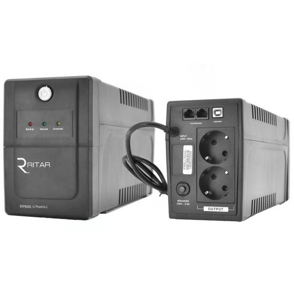 Источник бесперебойного питания Ritar RTP600L-U (360W) Proxima-L (RTP600L-U) (U0203935)