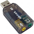 Звуковая плата Dynamode USB 6(5.1) 3D RTL dark gray (USB-SOUNDCARD2.0 black)