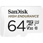 Карта памяти SanDisk 64GB microSDXC class 10 UHS-I U3 V30 High Endurance (SDSQQNR-064G-GN6IA)