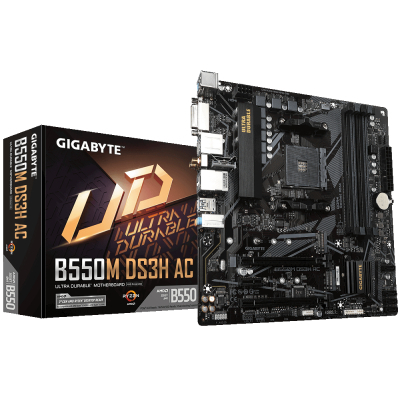 Материнская плата GIGABYTE B550M DS3H AC (U0777669)