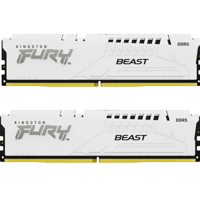 Модуль памяти для компьютера DDR5 32GB (2x16GB) 5600 MHz Beast White Kingston Fury (ex.HyperX) (KF556C36BWEK2-32) (U0862906)