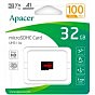 Карта памяти Apacer 32GB microSD class 10 UHS-I V10 A1 (AP32GMCSH10UB-RA) (U1005986)