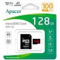 Карта памяти Apacer 128GB microSD class 10 UHS-I V10 A1 (AP128GMCSX10UB-R) (U1005988)