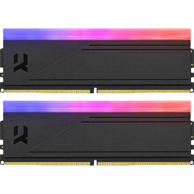 Модуль памяти для компьютера DDR5 64GB (2x32GB) 6000 MHz IRDM RGB Black Goodram (IRG-60D5L30/64GDC) (U1005916)