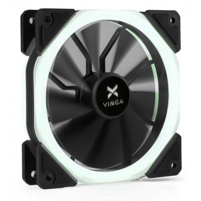 Кулер для корпуса Vinga LED fan-02 white (U0300263)