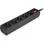 Сетевой фильтр питания REAL-EL RS-PROTECT M 10m, black (EL122300037) (U1002359)