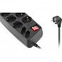 Мережевий фільтр живлення REAL-EL REAL-EL RS-10 Protect, 5m, black (EL122300040) (U1002362)