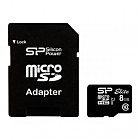 Карта памяти Silicon Power 8Gb microSDHC class 10 (SP008GBSTHBU1V10SP)