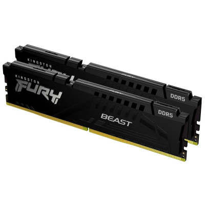Модуль памяти для компьютера DDR5 32GB (2x16GB) 5600 MHz Beast AM5 Black Kingston Fury (ex.HyperX) (KF556C36BBEK2-32) (U0700275)