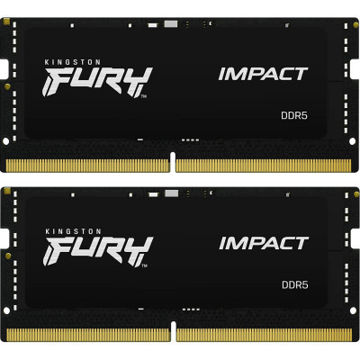 Модуль пам'яті для ноутбука SoDIMM DDR5 32GB (2x16GB) 6400 MHz Impact Kingston Fury (ex.HyperX) (KF564S38IBK2-32) (U0909494)