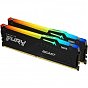 Модуль памяти для компьютера DDR5 32GB (2x16GB) 6000 MHz Beast RGB Kingston Fury (ex.HyperX) (KF560C30BBAK2-32) (U0944125)