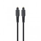 Кабель мультимедийный Optical Toslink M-M 1m black Cablexpert (CC-OPT-1M)