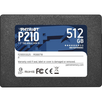 Накопитель SSD 2.5» 512GB Patriot (P210S512G25) (U0454714)