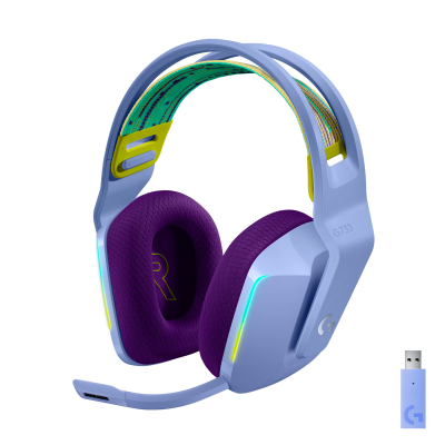 Наушники Logitech G733 Lightspeed Wireless RGB Gaming Headset Lilac (981-000890) (U0478039)