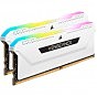 Модуль пам'яті для комп'ютера DDR4 32GB (2x16GB) 3600 MHz Vengeance RGB Pro SL White Corsair (CMH32GX4M2D3600C18W) (U0788128)