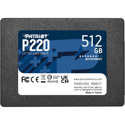 Накопитель SSD 2.5» 512GB Patriot (P220S512G25) (U0791746)