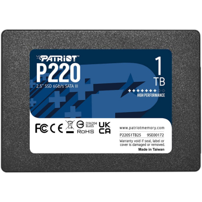 Накопичувач SSD 2.5» 1TB P220 Patriot (P220S1TB25) (U0826565)