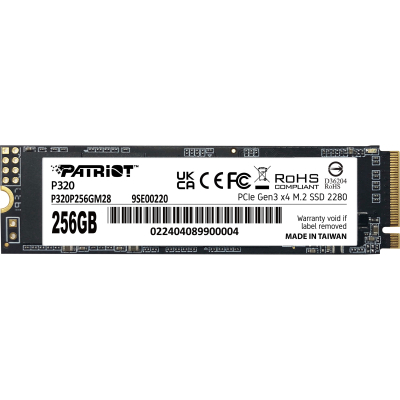 Накопичувач SSD M.2 2280 256GB Patriot (P320P256GM28) (U0943506)