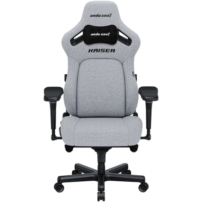 Кресло игровое Anda Seat Kaiser 4 Fabric Size XL Grey (AD12YDDC-XLL-20-G-CF) (U0964900)