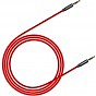 Кабель мультимедийный Jack 3.5mm Yiven M30 M/M 1m red-black Baseus (CAM30-B91) (U0806692)