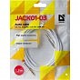 Кабель мультимедийный AUX Audio 3.5mm M/M 1.2m JACK01-03 white Defender (87513) (U0855383)