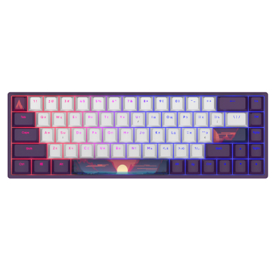 Клавиатура Dark Project Sunrise PBT RGB Mech G3MS Sapphire USB Violet/White (DPP68_GSH_SUNR_ANSI_UA) (U0952751)