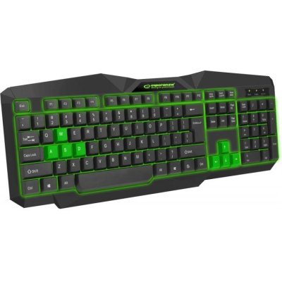 Клавіатура Esperanza EGK201 Green USB LED (EGK201GUA) (U0312296)