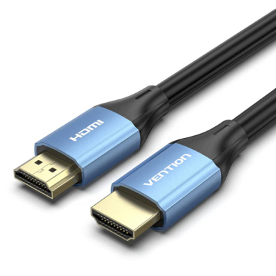 Кабель мультимедийный HDMI to HDMI 5.0m V2.0 4K 60Hz Aluminum Alloy Blue Vention (ALHSJ) (U0955484)