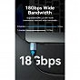 Кабель мультимедийный HDMI to HDMI 5.0m V2.0 4K 60Hz Aluminum Alloy Blue Vention (ALHSJ) (U0955484)