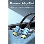 Кабель мультимедийный HDMI to HDMI 5.0m V2.0 4K 60Hz Aluminum Alloy Blue Vention (ALHSJ) (U0955484)