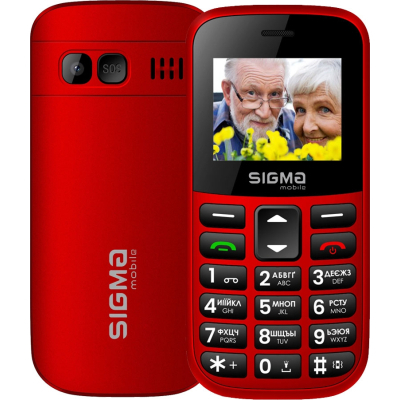 Мобильный телефон Sigma Comfort 50 EASY TYPE-C Red (4827798585221) (U1012546)