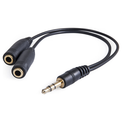 Кабель мультимедійний Jack 3.5mm папа/2xJack 3.5mm мама Defender (63001) (U0084363)