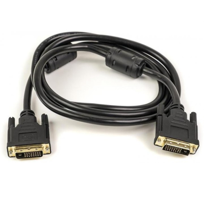 Кабель мультимедийный DVI to DVI 24+1pin, 1.5m ferrites PowerPlant (CA910854) (U0654779)