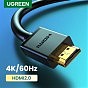 Кабель мультимедийный HDMI to HDMI 3.0m V2.0 Cafule 4K HD104 Ugreen (10108) (U0809684)