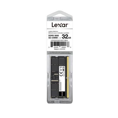 Модуль пам'яті для ноутбука SoDIMM DDR5 32GB 5600 MHz Lexar (LD5S32G56C46ST-BGS) (U1005953)
