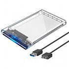 Карман внешний Dynamode 2.5» SATA HDD/SSD USB 3.0 Transparent (DM-CAD-25316)