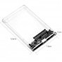 Карман внешний Dynamode 2.5» SATA HDD/SSD USB 3.0 Transparent (DM-CAD-25316) (U0865453)